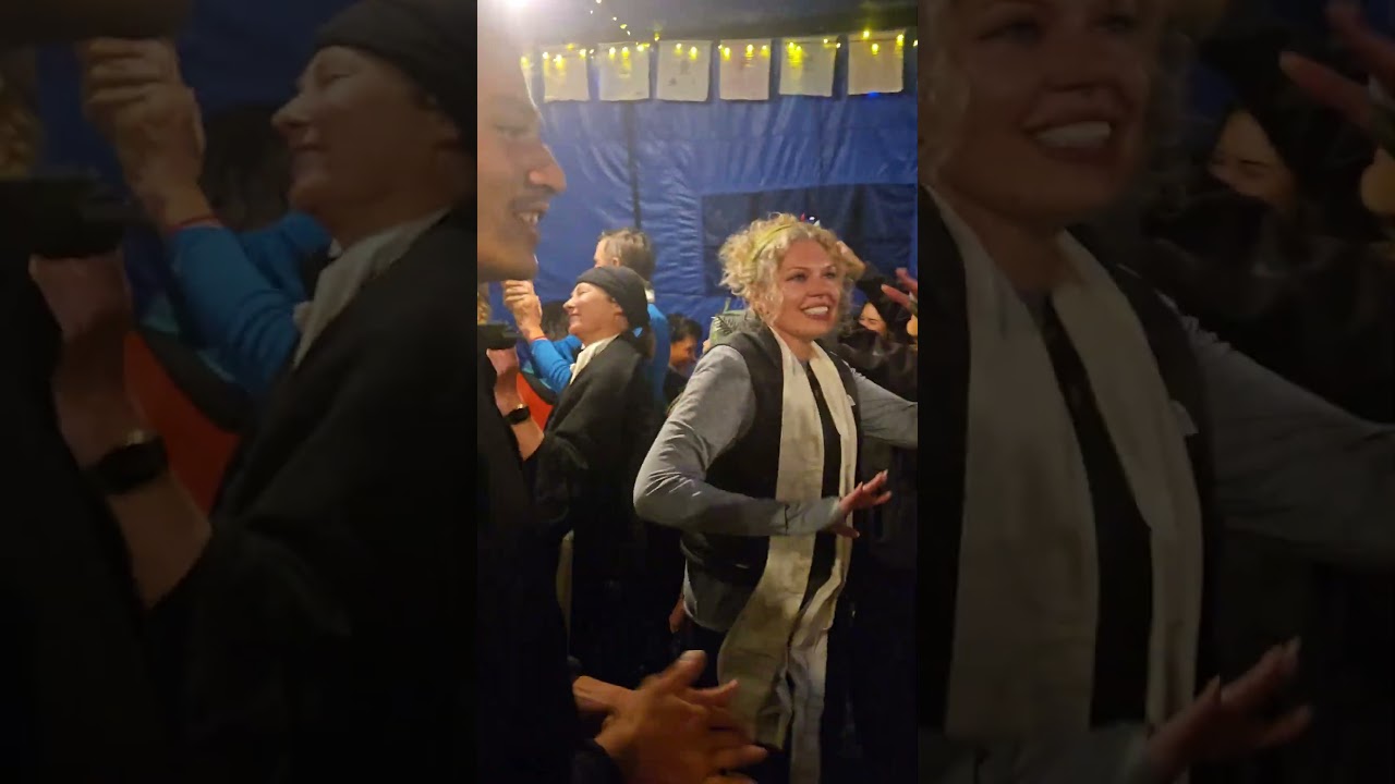 Nepal dance party at 12,600 ft.