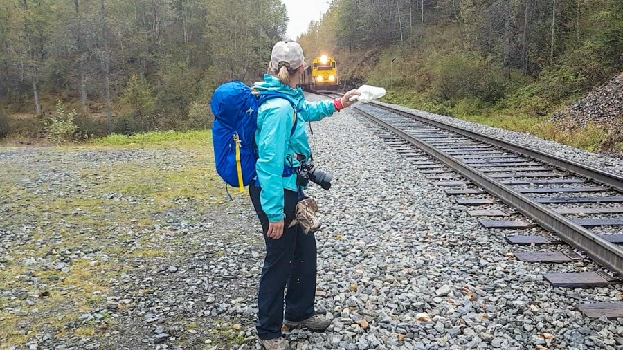 Alaska Railroad Flagstop train