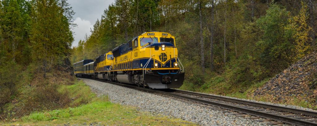 Alaska train tour hurricane turn