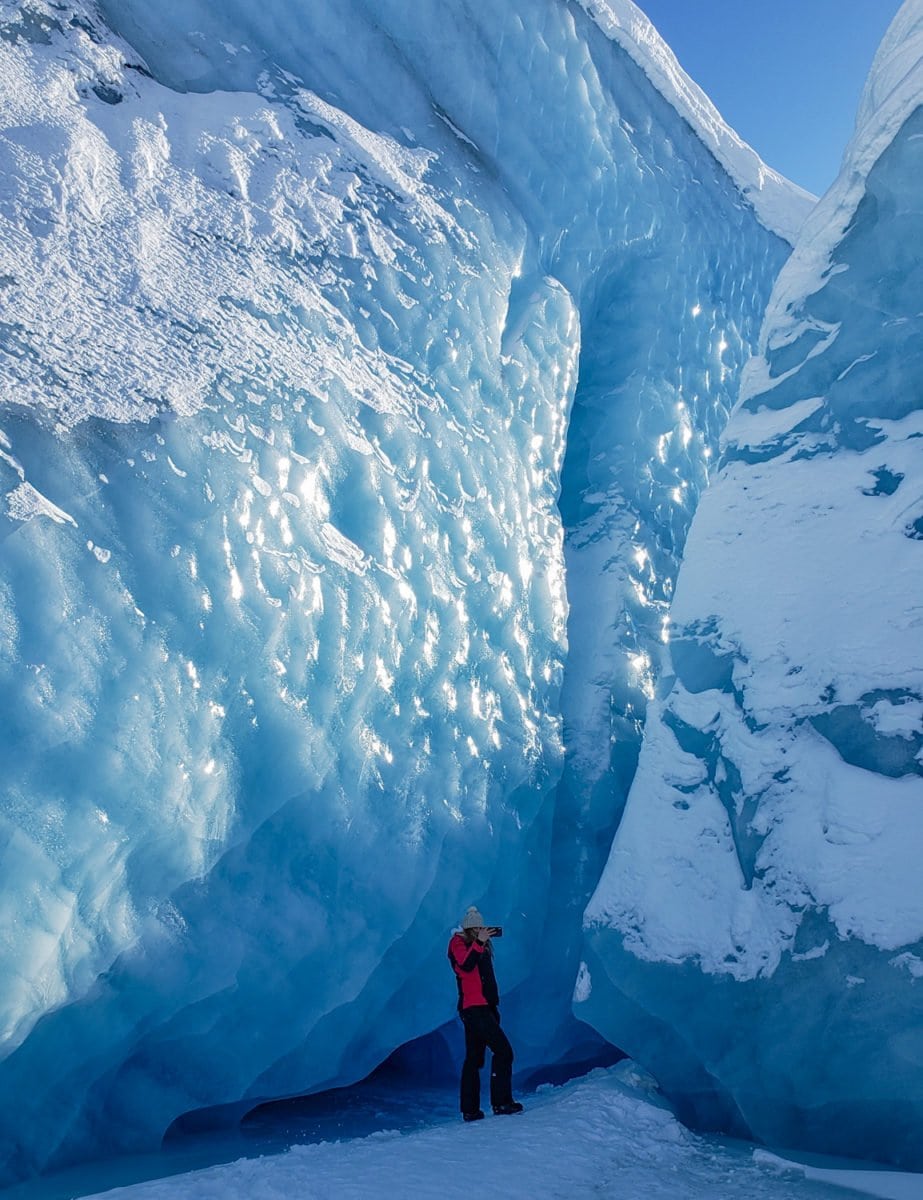 Spencer glacier winter