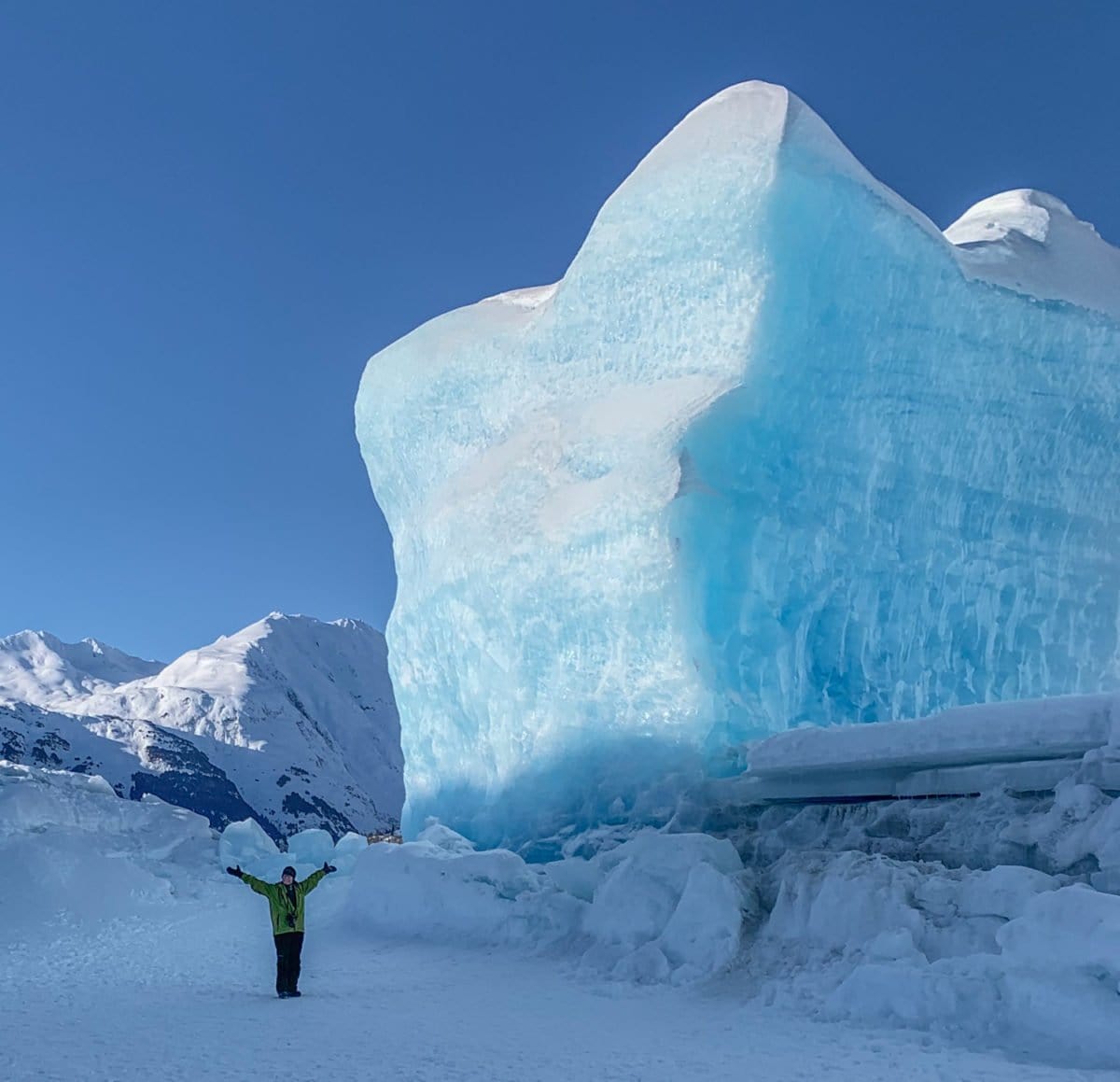 Spencer glacier winter