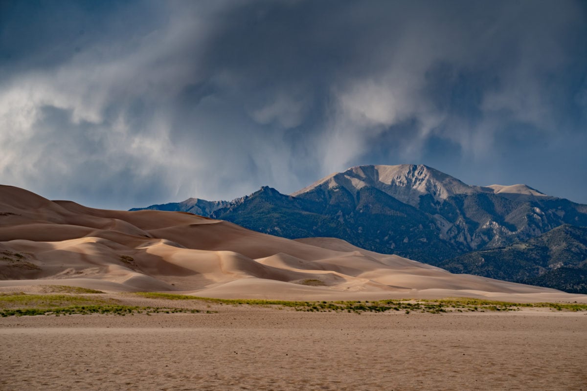 colorado sand dunes storm