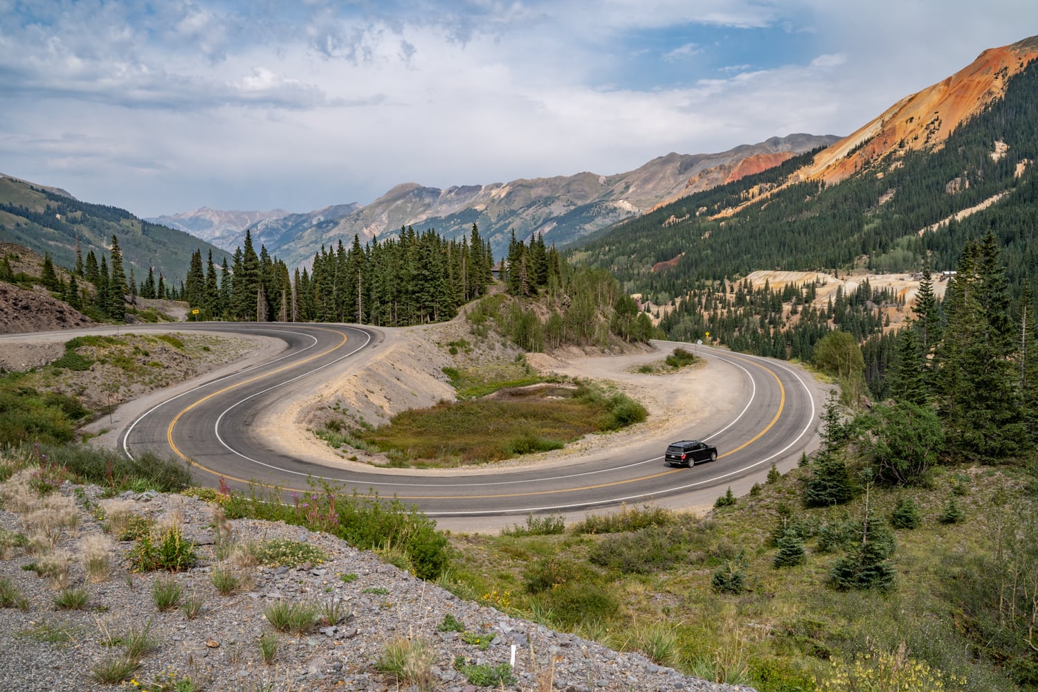 Road Trip driving the million dollar highway