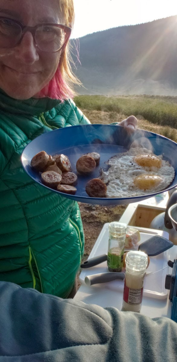 campervan cooking crested butte
