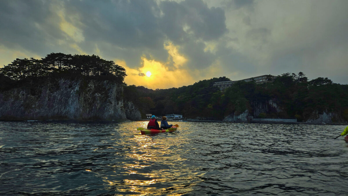 Michinoku coastal trail kayaking