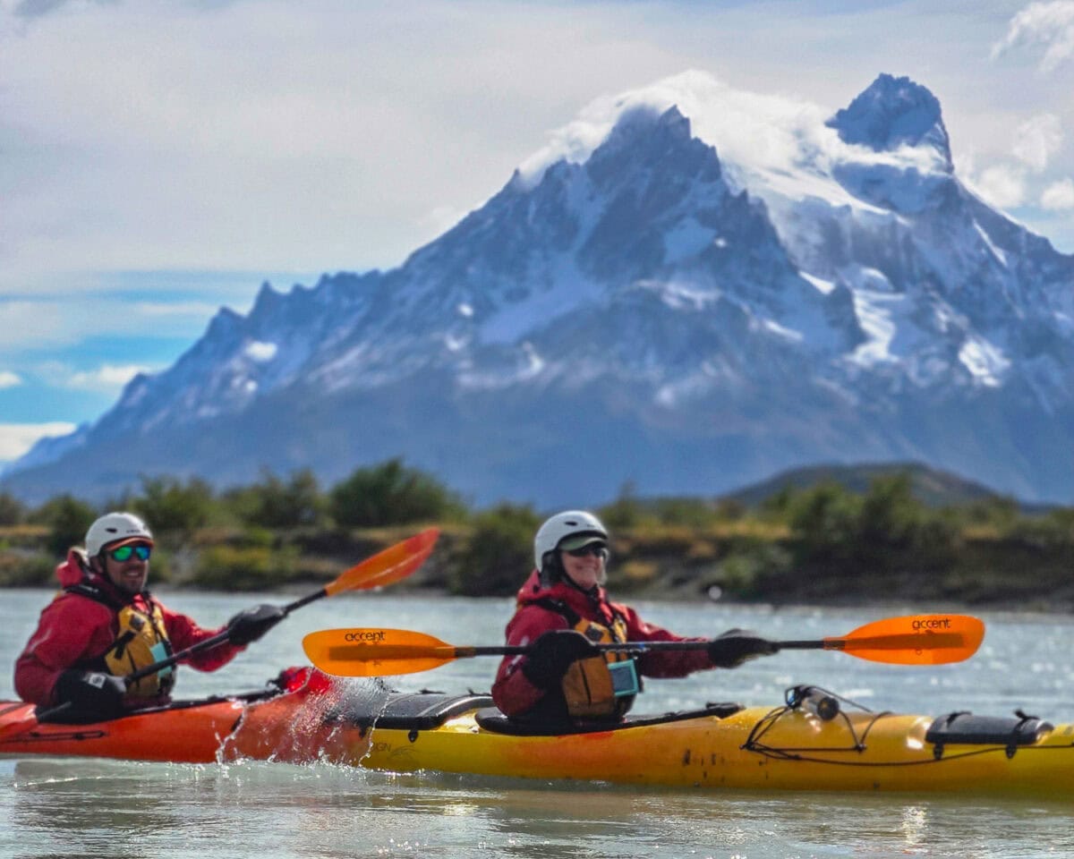 Kayaking torres del paine
